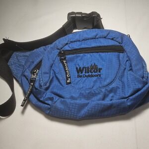 Wilcor Be Outdoors Blue Ripstop Waist Pack Hiking Fanny Bag Mesh Back